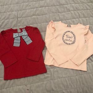 Janie and Jack long sleeve tops